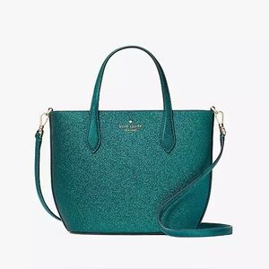 Kate Spade Festive Teal Glimmer Satchel
